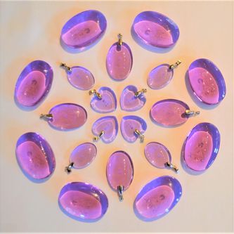 purple stones